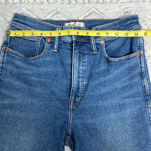 Madewell 10” High Rise Skinny Blue Denim Jeans size 29T - Picture 7 of 11
